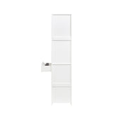 ZUN White modern simple hair desk, multi-layer storage, large storage space W1778140783