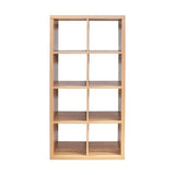 ZUN 8-Cube Organizer Storage with Opened Back Shelves,2 X 4 Cube Bookcase Book Shleves for Home, Office 88496924