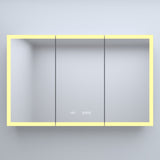 48 in. W x 30 in. H Rectangular Silver Aluminum Recessed/Surface Mount Medicine Cabinet with Mirror W2122P329733