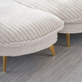 65.00 inches long, Corduroy Sofa Fabric, with three matching pillows and two spacious and W1658P212594