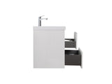 24" Floating Bathroom Vanity with Sink, Modern Wall-Mounted Bathroom Storage Vanity Cabinet with W1573P152683