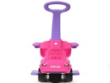 3-in-1 Kids Ride On Push Car for 12-36 Months Removable Handle Anti-Roll Board Horn Music Pink 13233134