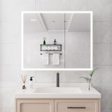 Bathroom Medicine Cabinet with Lights, 3630 Inch LED Medicine Cabinet with Mirror, Double Door W1738100840