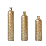 Floor Metal Vases Decorated White Metal Set of 3 gorgeous home decoration large glazed metal W2796P237520