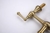 Double Handle Widespread Kitchen Faucet with Traditional Handles W928P164195