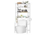 Over Toilet Bathroom Organizer, 4-Tier Adjustable Storage Rack, Space-Saving Shelf for Tight Areas, 74425892