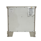 Grey 3-Drawer Nightstand B062P209009