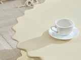 35.04 inch Oval Coffee Table Vintage Sturdy Fiberglass Table For Living Room Apartment Office No W876P408744