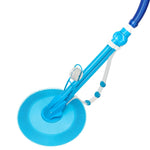 ZUN Auto Swimming Pool Cleaner with 10pcs Durable Hose Blue 13722070