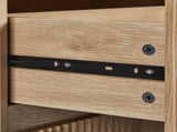 Handleless 6-Drawer Dresser with Grille Finish P2 Particleboard MDF & Melamine Veneer 15220524