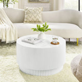 ZUN 15.72-inch H-barrel coffee table, Nordic style, simple design, suitable for indoor and outdoor use, W1781P211081