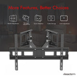 ZUN TMSS-104 32"-70" Corner Full Motion Articulating TV Wall Mount Bracket Max Weight 50Kg VESA 600*400 75822162