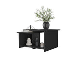FM FURNITURE Naco Coffee Table with Open Storage, Melamine Finish, Natural Oak B128P269878