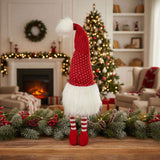 2PCS Set Christmas Gnomes 4.7x4.3x20.1in Indoor Outdoor Holiday Decorations for Party Cute Tabletop 91108827