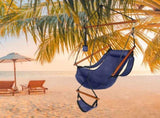 Oxford Cloth Hardwood With Cup Holder Wooden Stick Perforated 100kg Seaside Courtyard Oxford Cloth 92840517