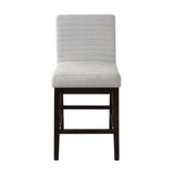 Edwyn Gray Linen & Espresso Finish Counter Height Chair B2726P313157