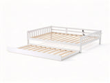 White painted finish, solid pine construction , Twin-size bed, 07655524