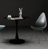 Modern Round Dining Table, 31.5'' Kitchen Dining Room Furniture, Coffee Table, Leisure Table, 07658051