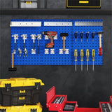 Navy Wall-Mounted Pegboard Wall Organizer Kit 4 ft.Metal Toolboard WALMART 34233608