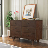 ZUN Solid Wood spray-painted drawer dresser bar,buffetware cabinet lockers buffet server console 79888022