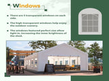 16x32 FT Party Tent with 3 Storage Bags & Removable Sidewalls, Outdoor Canopy Gazebo for Carport 28883627