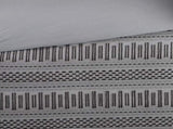 Cotton Jacquard Comforter Mini Set Grey/Black King/Cal King B035128808