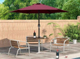 7.5ft Patio Umbrella with Crank Handle, Outdoor Market Umbrella with 6 Sturdy Umbrella Ribs 05501578