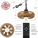 ZUN Waterproof Outdoor Ceiling Fan with Lights Remote Control W2738P242334