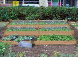 Divisible Planter Box for Home Vegetable Flower, 95 L x 25 W x 11 H, Dark Brown 65710426