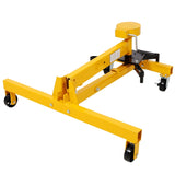 1000lbs Folding Engine Stand,Geared Rotating Head,360 Degree Adjustable Mounting Head,Yellow Color W465P265566