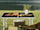 3ft Aluminum Alloy Folding Table Black 94753941