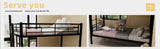 Twin Over Twin Metal Bunk Bed for Kids Boys Girls,Metal Structure Bedframe with Ladders & W1935P294047