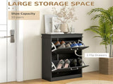 Shoe Storage Cabinet-Black 01088751
