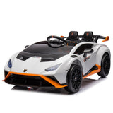 ZUN Lamborghini Huracan Sto 24V Kids Electric Ride-On Drift Car: Speeds 1.86-5.59 MPH, Ages 3-8, Foam W1396P155007