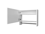 White Medicine Cabinet with Towel Bar and Included Mirror B062P252180