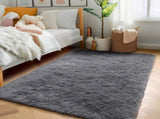 6ft x 9ft Rugs for Living Room,Grey Fluffy Carpet Large Fuzzy Plush Shag Comfy Soft, Non-Slip Indoor 14921504