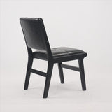 Hengming PU dining chair, no armrest with wooden legs, suitable for kitchen, dining living W212P163423