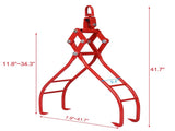 4 Claw Timber Log Lifting Logging Tongs Grabber Tong 36" W46537383