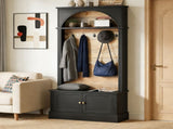 Entryway Coat Rack Shoe Storage 75629050