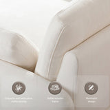 50*43" Oversized Chenille Single Sofa Chair,Wide and Deep Seat Accent Chair,Modern N723P235042A