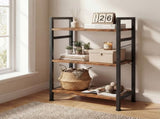3 Tier Bookshelf, Free Standing Shelf, Bookcase Shelf Storage Organizer, Industrial Book Shelves for 91327099