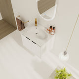 ZUN 24 Inch Wall Mounted Bathroom Vanity With SInk, Soft Close Doors, For Small Bathroom 07384471