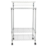 ZUN 4 Layer Adjustable Kitchen Bakers Rack Shelf Microwave Oven Stand Storage Cart 98841102