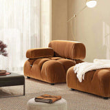 Marcel 36" Bubble Modular Modern Lounge Arm Chair, Olive Green Performance Velvet B2719P280168