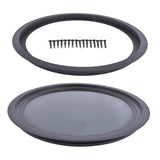 Round Fixed RV Window 13" Tinted Window for RV Camper Caravan with Trim Ring Fit for 1-5/8" 34757134