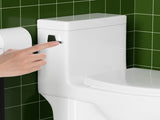 1.28 GPF Side-Single-flush One Piece Toilet, Water-Saving Elongated Comfort Height Floor Mounted, W3192P277906