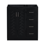 30'' Bathroom without Sink,Solid Wood Frame Bathroom Storage Cabinet Only, Freestanding WF316212AAB