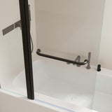 43 in. W * 58 in. H Rise and down rotation shaft door one fixed and one rotation shaft Shower Doors W2965P277734