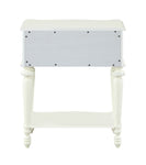 ZUN ACME Dorothy Nightstand w/1 Drawer, Ivory Finish BD02267