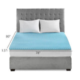 All Season Reversible Hypoallergenic 1.5" Cooling Mattress Topper B03595112